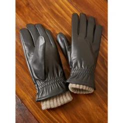 Deals 🔥 Vermont Country Store Men's And Women's Leather 3-in-1 Gloves Black 🌟