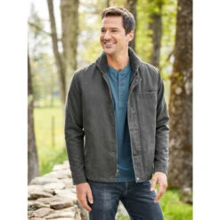 Cheap ✨ Orton Brothers Sherpa-Lined Microsuede Jacket Charcoal ✨ -Morton Brother Shop unnamed file 214