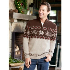 Coupon ✔️ Orton Brothers Lodge Half-Zip Pullover Oatmeal ❤️