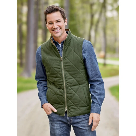 Cheap 😍 Orton Brothers Reversible Quilted Flannel Vest Loden/rust Plaid 🎉 1 Cheap 😍 Orton Brothers Reversible Quilted Flannel Vest Loden/rust Plaid 🎉