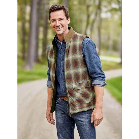 Cheap 😍 Orton Brothers Reversible Quilted Flannel Vest Loden/rust Plaid 🎉 5 Cheap 😍 Orton Brothers Reversible Quilted Flannel Vest Loden/rust Plaid 🎉 - Image 5