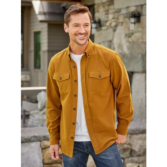 New 🥰 Orton Brothers Midweight Chamois 🤩 Shirt Green ⌛ 3 New 🥰 Orton Brothers Midweight Chamois 🤩 Shirt Green ⌛ - Image 3