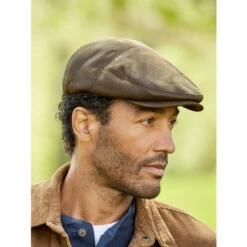 Hot Sale 🔔 Vermont Country Store Men's Faux Suede Cabbie Hat Brown ✨