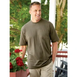 Best Pirce โ Orton Brothers Short-Sleeve Cotton T-Shirt Blue ๐งจ