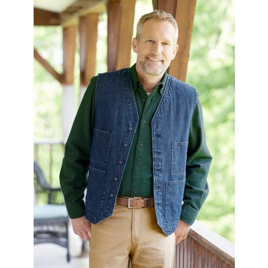 Coupon ๐ฅฐ Orton Brothers Multi-Pocket Denim Vest Blue ๐ 5 Coupon ๐ฅฐ Orton Brothers Multi-Pocket Denim Vest Blue ๐ - Image 5