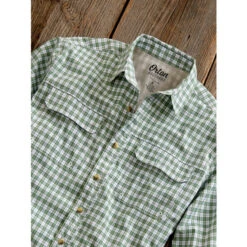 Wholesale 😉 Orton Brothers Micro-Plaid Weekender Shirt Green Plaid 👍 -Morton Brother Shop unnamed file 447