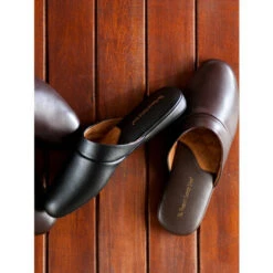 Cheapest ⭐ Vermont Country Store Men's Genuine Leather Scuffs Black 🤩 -Morton Brother Shop unnamed file 467