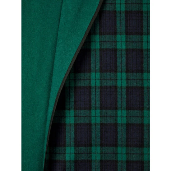 New ⭐ Vermont Country Store Men's Double-Comfort Portuguese Flannel Robe Black ⌚ Watch/green Plaid ⌛ 7 New ⭐ Vermont Country Store Men's Double-Comfort Portuguese Flannel Robe Black ⌚ Watch/green Plaid ⌛ - Image 7