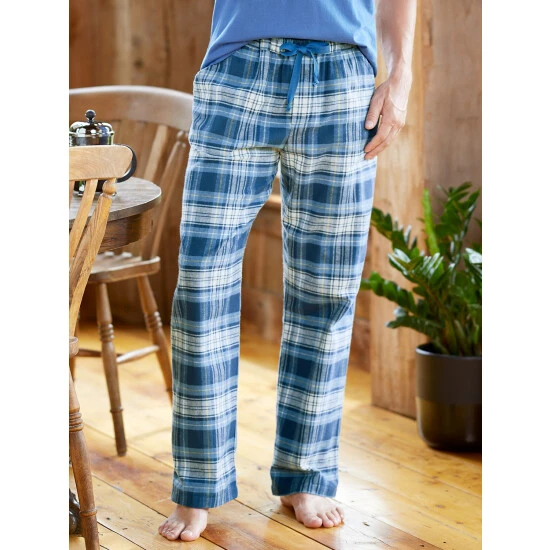 Cheap ⭐ Vermont Country Store Men's Portuguese Cotton Flannel Sleep Pants Denim Plaid ⭐ 1 Cheap ⭐ Vermont Country Store Men's Portuguese Cotton Flannel Sleep Pants Denim Plaid ⭐
