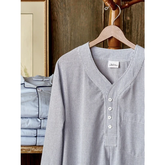 Best deal βοΈ Vermont Country Store Men's Cotton Broadcloth Nightshirt Blue π 3 Best deal βοΈ Vermont Country Store Men's Cotton Broadcloth Nightshirt Blue π - Image 3