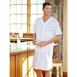 New ✔️ Vermont Country Store Ultralight Cotton Voile Nightshirt Blue Stripe 🥰 5 New ✔️ Vermont Country Store Ultralight Cotton Voile Nightshirt Blue Stripe 🥰 -Morton Brother Shop unnamed file 550