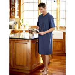 Budget 😍 Vermont Country Store Men's And Women's Cotton-Knit V-Neck Short-Sleeve Sleepshirt Gray ⌛ 9 Budget 😍 Vermont Country Store Men's And Women's Cotton-Knit V-Neck Short-Sleeve Sleepshirt Gray ⌛ -Morton Brother Shop unnamed file 566