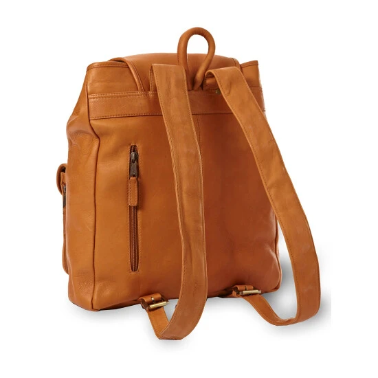 Best deal 🌟 Vermont Country Store Classic Leather Drawstring Backpack Dark Brown 💯 2 Best deal 🌟 Vermont Country Store Classic Leather Drawstring Backpack Dark Brown 💯 - Image 2