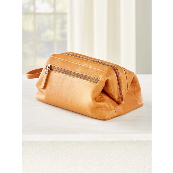 Best Pirce 🎉 Vermont Country Store Framed Leather Dopp Case Black 🤩 4 Best Pirce 🎉 Vermont Country Store Framed Leather Dopp Case Black 🤩 - Image 4