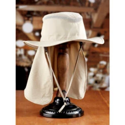 Hot Sale ✔️ Vermont Country Store Men's No-Pest Safari Hat Khaki ✨